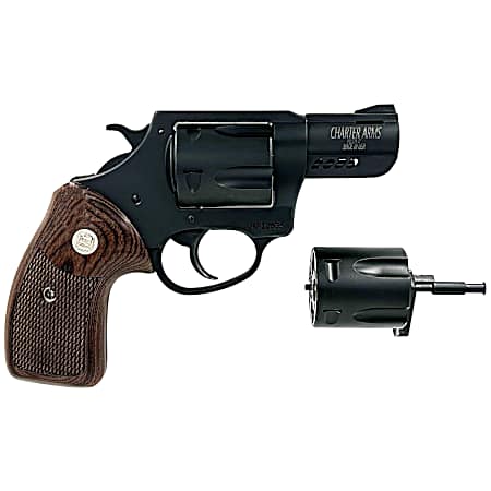 Charter Arms 13920 Mag Pug & Pitbull  38 Special 357 Mag 9mm 5 Shot 2.2 Black Passivate Classic Walnut Wood Grip