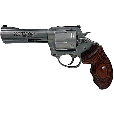Charter Arms 73546 Professional VI Extra Large, 357 Mag 6 Shot 4.20 Matte Stainless Steel Barrel, Cylinder & Frame w/Wood Grip, Exposed Hammer