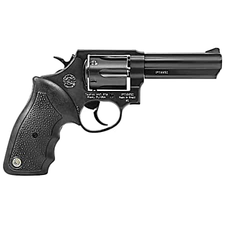 Taurus 2-820041 82  Medium 38 Special +P 6 Shot 4 Matte Black Oxide Alloy Steel Barrel, Cylinder & Frame, Black Finger Grooved Rubber Grip, Transfer Bar Safety, Exposed Hammer