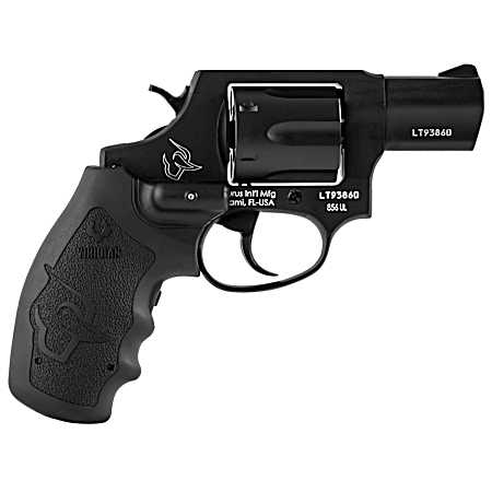 Taurus 2-856021ULVL 856 Ultra-Lite 38 Special 6rd 2 Matte Black Cylinder & Barrel Matte Black Anodized Aluminum Frame Black Polymer Grip w/Viridian Laser