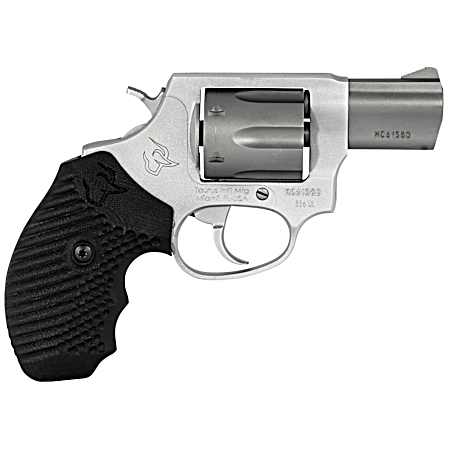 Taurus 2-856029ULVZ06 856 Ultra-Lite Small 38 Special +P 6 Shot 2 Matte Stainless Alloy Steel Barrel & Cylinder, Matte Stainless Aluminum Frame, Black Operator II Grip, Exposed Hammer