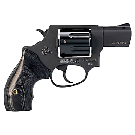 Taurus 2-85623 856  Small 38 Special +P 6 Shot 2 Black Stainless Steel Barrel, Cylinder & Frame, Transfer Bar Safety, Exposed Hammer