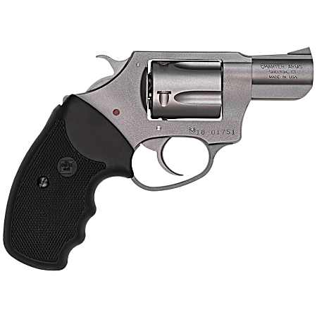 Charter Arms 73820 Undercover  Small 38 Special, 5 Shot 2 Matte Stainless Steel Barrel & Cylinder, Aluminum Frame w/Black Finger Grooved Rubber Grip, Exposed Hammer