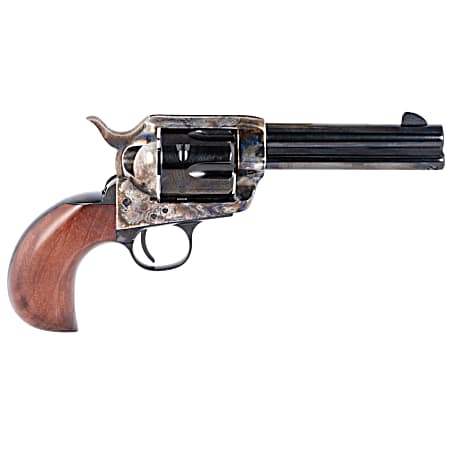 Taylors & Company 200069 1873 Cattleman 357 Mag Caliber with 4.75 Blued Finish Barrel, 6rd Capacity Blued Finish Cylinder, Color Case Hardened Finish Steel Frame & Birdshead Walnut Grip