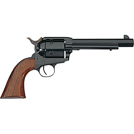 Taylors & Company 550428 1873 Cattleman 44 Rem Mag Caliber with 6 Barrel, 6rd Capacity Cylinder, Overall Blued Finish Steel & Walnut Army Size Grip