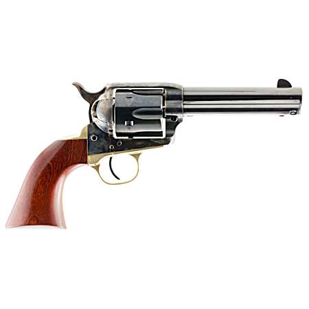 Taylors & Company 550526 Ranch Hand  357 Mag Caliber with 4.75 Blued Finish Barrel, 6rd Capacity Blued Finish Cylinder, Color Case Hardened Finish Steel Frame & Walnut Grip