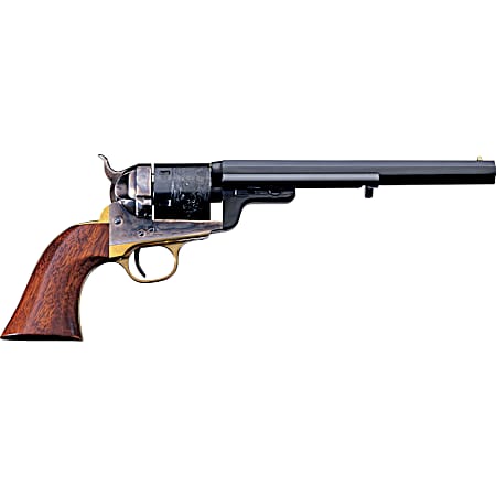 Taylors & Company 550733 1851 C. Mason 38 Special 6rd Shot 5.50 Blued Round Barrel Blued Cylinder Color Case Hardened Color Case Hardened Steel Frame Walnut Grip