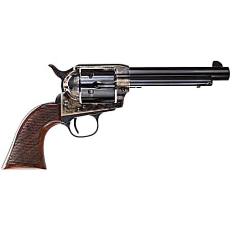 Taylors & Company 4108DE Smoke Wagon Deluxe 357 Mag 6rd 5.50 Blued Cylinder & Barrel Color Case Hardened Steel Frame Checkered Walnut Grip (Taylor Tuned)