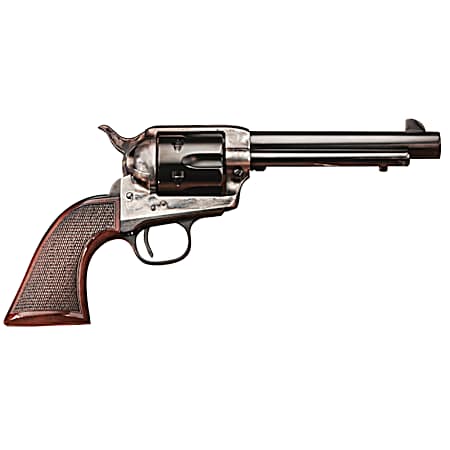 Taylors & Company 4109DE Smoke Wagon Deluxe 45 Colt (LC) 6rd 4.75 Blued Cylinder & Barrel Color Case Hardened Steel Frame Checkered Walnut Grip