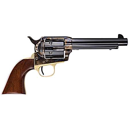 Taylors & Company 550847 Ranch Hand  45 Colt (LC) Caliber with 5.50 Blued Finish Barrel, 6rd Capacity Blued Finish Cylinder, Color Case Hardened Finish Steel Frame & Walnut Grip