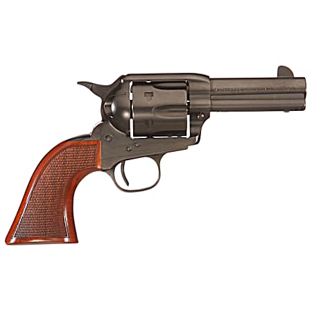 Taylors & Company 550884DE Runnin Iron Black Rock 45 Colt (LC) Caliber with 3.50 Barrel, 6rd Capacity Cylinder, Overall Black Nitride Finish Steel, Checkered Walnut Grip & Overall Taylor Polish