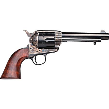 Taylors & Company 550903 1873 Cattleman SAO 357 Mag Caliber with 5.50 Blued Finish Barrel, 6rd Capacity Blued Finish Cylinder, Color Case Hardened Finish Steel Frame & Walnut Grip