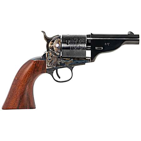 Taylors & Company 550957 The Hickok Open-Top 45 Colt (LC) Caliber with 3.50 Blued Finish Barrel, 6rd Capacity Blued Finish Cylinder, Color Case Hardened Finish Steel Frame & Walnut Army Size Grip