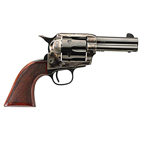 Taylors & Company 556217DE Short Stroke Runnin Iron Deluxe 45 Colt (LC) 6rd 3.50 Blued Cylinder & Barrel Color Case Hardened Steel Frame Checkered Walnut Grip (Taylor Tuned)