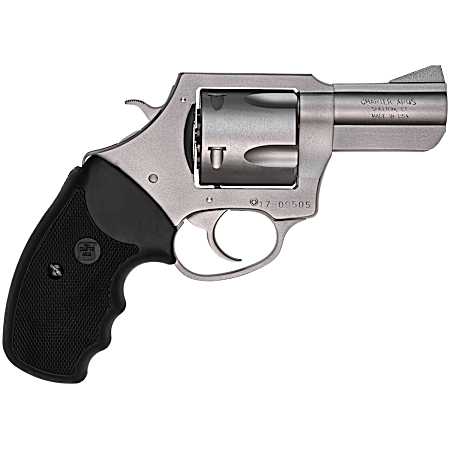 Charter Arms 74520 Pitbull  45 ACP 5rd, 2.50 Matte Stainless Steel Barrel, Cylinder & Frame, Standard Hammer, Finger Grooved Black Rubber Grip