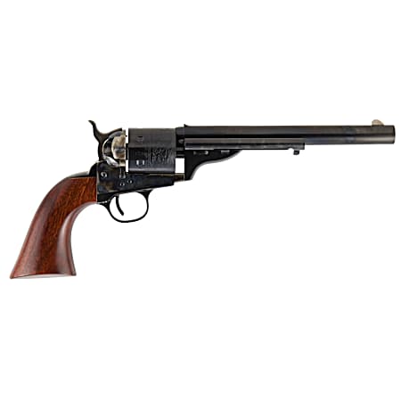 Cimarron CA916 1872 Open Top Army 45 Colt (Long Colt) 6 Shot 7.50 Blued Steel Barrel, Blued Cylinder, Color Case Hardened Steel Frame, Walnut Grip, Exposed Hammer