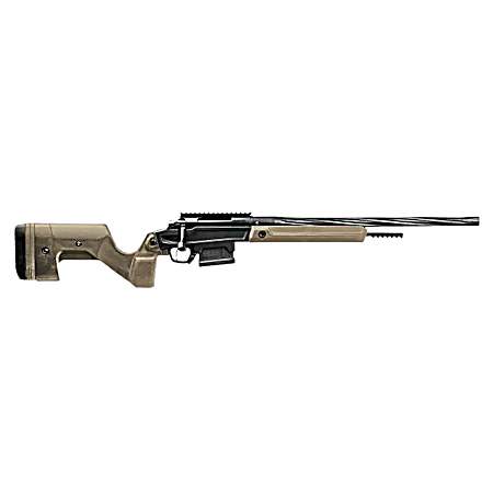 Stag Arms SABR01040002 Pursuit  6.5 Creedmoor 5+1 20 Threaded/Fluted Sporter, Black Cerakote Barrel/Rec, Tan OEM Hybrid Hunter Stock, TriggerTech Trigger, 20 MOA Scope Mount