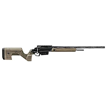 Stag Arms SABR02040001 Pursuit  6.5 PRC 3+1 22 Threaded/Fluted Sporter, Black Barrel/Rec, Tan OEM Hybrid Hunter Stock, TriggerTech Trigger, 20 MOA Scope Mount