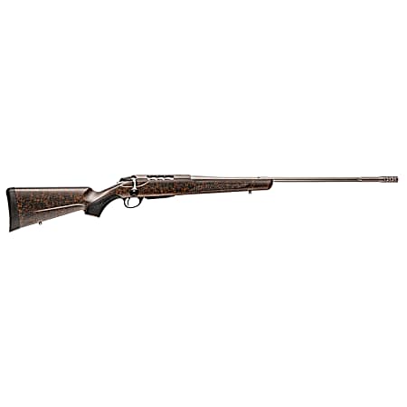 Tikka JRTXRBS341 T3x Lite Full Size 300 WSM 3+1 24.30 Stainless Fluted Barrel, Drilled & Tapped Stainless Steel Receiver, Orange Webbed Black Roughtech Synthetic Stock
