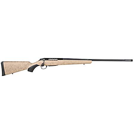 Tikka JRTXRT370 T3x Lite 7mm Rem Mag 3+1 24.30 Fluted/Threaded, Black Barrel/Rec, Black Webbed Tan Roughtech Synthetic Stock, Interchangeable Grip, Muzzle Brake
