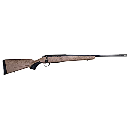 Tikka JRTXRT37124 T3x Roughtech 7mm PRC 3+1 24.30 Black Fluted Threaded Barrel, Black Steel Drilled & Tapped Receiver, Tan Roughtech Synthetic Stock, Right Hand
