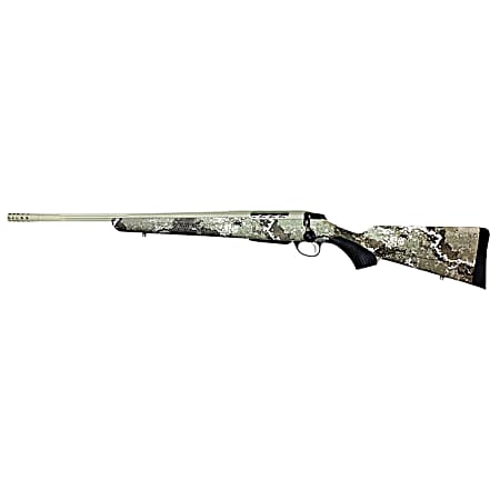 Tikka JRTXVA431R10 T3x Lite 300 Win Mag 3+1 24.30 Fluted/Threaded, Desert Verde Cerakote Barrel/Rec, Veil Alpine Synthetic Stock, Interchangeable Grip, Muzzle Brake Left Hand