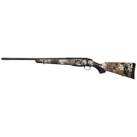 Tikka JRTXVW482 T3x Lite 6.5 Creedmoor 3+1 24.30 Fluted/Threaded, Midnight Bronze Cerakote Barrel/Rec, Veil Wideland Synthetic Stock, Interchangeable Grip, Muzzle Brake Left Hand