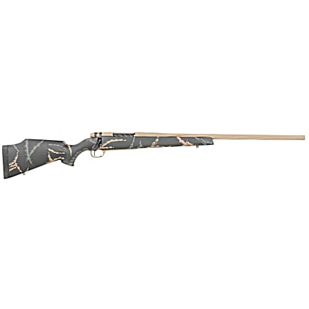 Weatherby MAM05N65CMR6B Mark V Accumark LTD 6.5 Creedmoor 4+1 22 Barrel, Burnt Bronze Cerakote Finish, Gray/Brown Accent Black Fixed Monte Carlo Stock