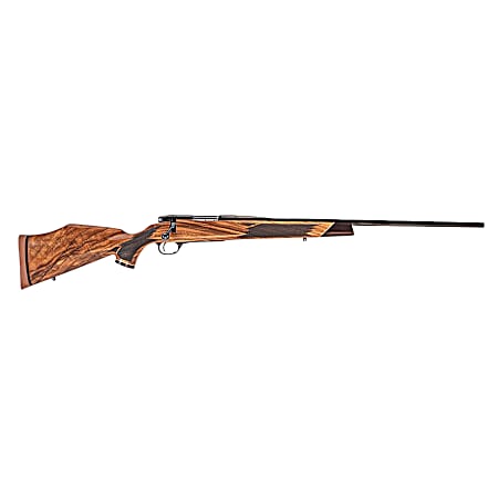Weatherby MDX01N222RR4T Mark V Deluxe Varmintmaster 22-250 Rem 24 Threaded Barrel, Drilled & Tapped Steel Receiver, Monte Carlo High Gloss Walnut Wood Stock