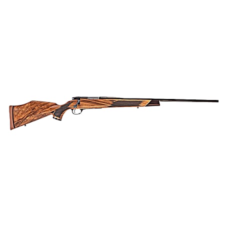 Weatherby MDX01N224WR4T Mark V Deluxe Varmintmaster 224 Wthby Mag Threaded Barrel, Drilled & Tapped Steel Receiver, Monte Carlo High Gloss Walnut Wood Stock