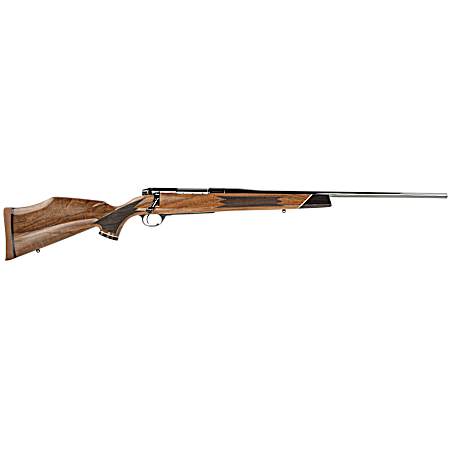 Weatherby MDX01N243NR2O Mark V Deluxe Full Size 243 Win 4+1 22 High Gloss Blued Fluted Barrel, High Gloss Blued Drilled & Tapped Steel Receiver, Gloss AA Walnut Fixed Stock