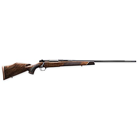 Weatherby MDX01N65CMR2O Mark V Deluxe 6.5 Creedmoor 4+1 22 High Gloss Fluted Barrel, High Gloss Blued Drilled & Tapped Stainless Steel Receiver, Fixed Gloss Walnut  Stock