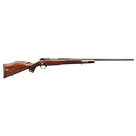Weatherby MDX01N65RWR4O Mark V Deluxe Full Size 6.5 Wthby RPM 4+1 24 High Gloss Blued #1 Contour Barrel, Drilled & Tapped Blued Steel Receiver, Fixed Monte Carlo Gloss Walnut Stock