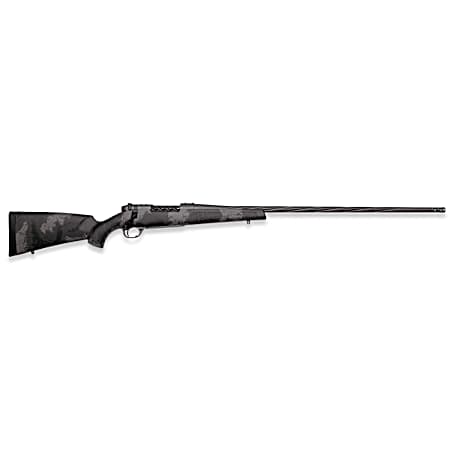 Weatherby  Mark V Live Wild 25 Creedmoor 4+1 22 Carbon Gray Cerakote Fluted Threaded Barrel, Carbon Gray Cerakote Drilled & Tapped Steel Receiver Fixed Black w/Gray Accents Polymer Stock, Right Hand