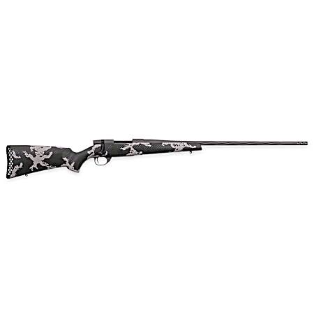Weatherby VTE653WR8B Vanguard Talon 6.5-300 Wthby Mag 3+1 28 Tungsten Cerakote Peak 44 Blacktooth Carbon Fiber Stock w/ Green & White Sponge Pattern