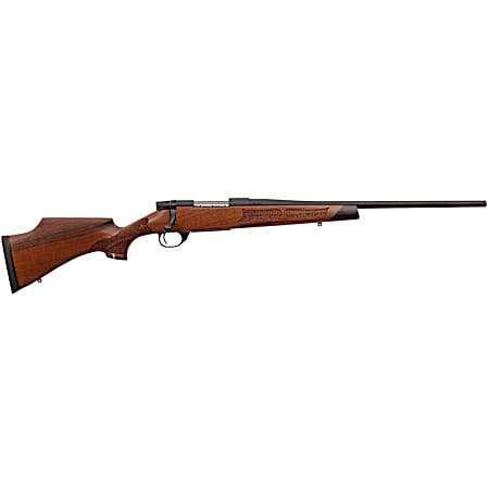 Weatherby VWR243NR0T Vanguard Camilla Compact 243 Win 4+1 20 Matte Blued #1 Threaded Barrel, Matte Blued Drilled & Tapped Steel Receiver, Grade A Turkish Walnut Monte Carlo Wood Stock