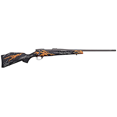 Weatherby VYH7M8RR2B Vanguard Compact Hunter 7mm-08 Rem 5+1 20, Tungsten Gray Barrel/Rec, Black w/Gray & Orange Sponge Accents Monte Carlo Stock, Accubrake Muzzle Brake