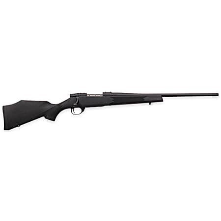 Weatherby VYT243NR0T Vanguard Synthetic Compact 243 Win 4+1 20 Matte Blued #1 Threaded Barrel, Matte Blued Drilled & Tapped Steel Receiver, Black Adjustable Synthetic Stock