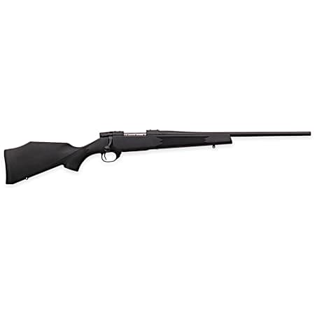 Weatherby VYT7M8RR0T Vanguard Synthetic Compact 7mm-08 Rem 4+1 20 Matte Blued #1 Threaded Barrel, Matte Blued Drilled & Tapped Steel Receiver, Black Adjustable Synthetic Stock