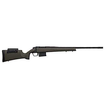 Weatherby 3WRXP65RWR6B 307 Range XP 6.5 Wthby RPM 5+1 24 Fluted Barrel, Black Barrel/Rec, OD Green Synthetic Stock with Adj. Cheek Rest, Accubrake Muzzle Brake, TriggerTech Trigger