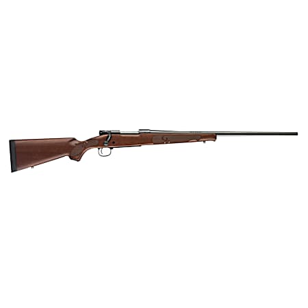 Winchester Guns 535200255 Model 70 Featherweight 300 WSM Caliber with 3+1 Capacity, 24 Barrel, Brushed Polish Blued Metal Finish & Satin Walnut Fixed Feather Checkered Stock Right Hand (Full Size)