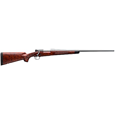 Winchester Repeating Arms 535203226 Model 70 Super Grade 270 Win Caliber with 5+1 Capacity, 24 Barrel, High Polished Blued Metal Finish & Satin Fancy Walnut Stock Right Hand (Full Size)