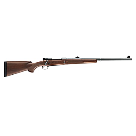 Winchester Guns 535204161 Model 70 Safari Express 375 H&H Mag 3+1 24 Satin Walnut Stock Matte Blued Right Hand