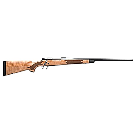 Winchester Repeating Arms 535218294 Model 70 Super Grade 6.5 PRC Caliber with 3+1 Capacity, 24 Barrel, Polished Blued Metal Finish, Gloss AAA Maple Stock & No Sights Right Hand (Full Size)