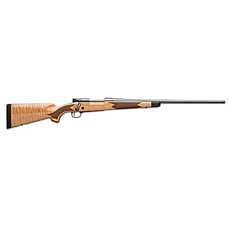 Winchester Repeating Arms 535218299 Model 70 Super Grade 6.8 Western Caliber with 3+1 Capacity, 24 Barrel, Polished Blued Metal Finish, Gloss AAA Maple Stock & No Sights Right Hand (Full Size)
