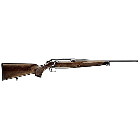 Sauer 80117096 505 Lux Full Size 30-06 Springfield 3+1 22 Matte Blued Threaded Barrel, Matte Blued Saddle Mount Steel Receiver, Grade 5 Wood Fixed Stock