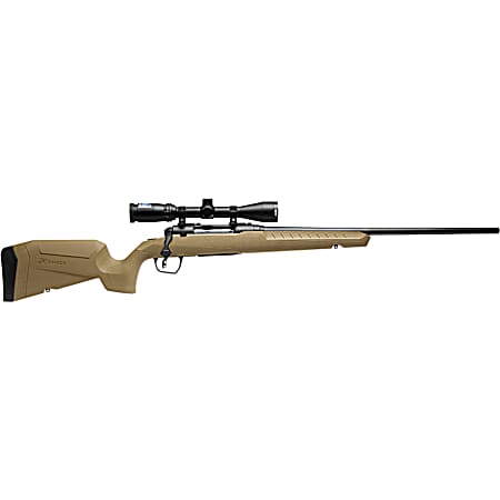 Savage Arms 32170 Axis 2 XP Combo 30-06 Springfield 4+1 22 Black Sporter Barrel, Black Drilled & Tapped Steel Receiver, Fixed Flat Dark Earth Synthetic Stock, Right Hand, Boresighted 3-9x40