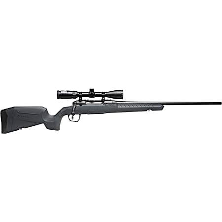 Savage Arms 32175 Axis 2 XP Combo Full Size 7mm-08 Rem 4+1 22 Black Sporter Barrel, Black Carbon Steel Receiver Drilled & Tapped, Gray Fixed Synthetic Stock, Weaver 3-9x40mm Scope, Right Hand