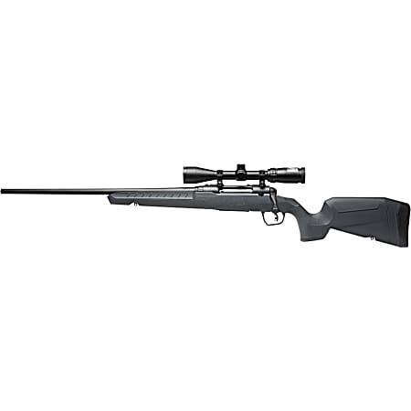 Savage Arms 32214 Axis 2 XP Combo 30-06 Springfield 4+1 22 Black Sporter Barrel, Black Drilled & Tapped Steel Receiver, Fixed Gray Synthetic Stock, Left Hand, Boresighted 3-9x40