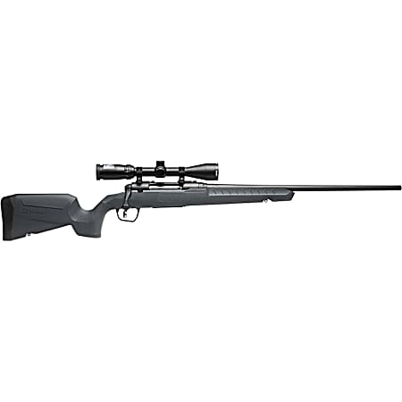 Savage Arms 32233 Axis 2 XP Combo Compact 308 Win 4+1 20 Matte Black Heavy Sporter Barrel & Drilled & Tapped Carbon Steel Receiver, Fixed Matte Gray Synthetic Stock, Right Hand, Boresighted 3-9x40mm